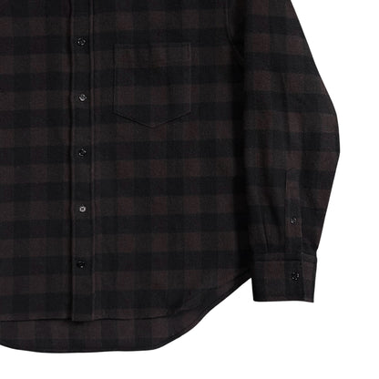 Balenciaga Padded Shoulder Check Flannel Shirt - SS17