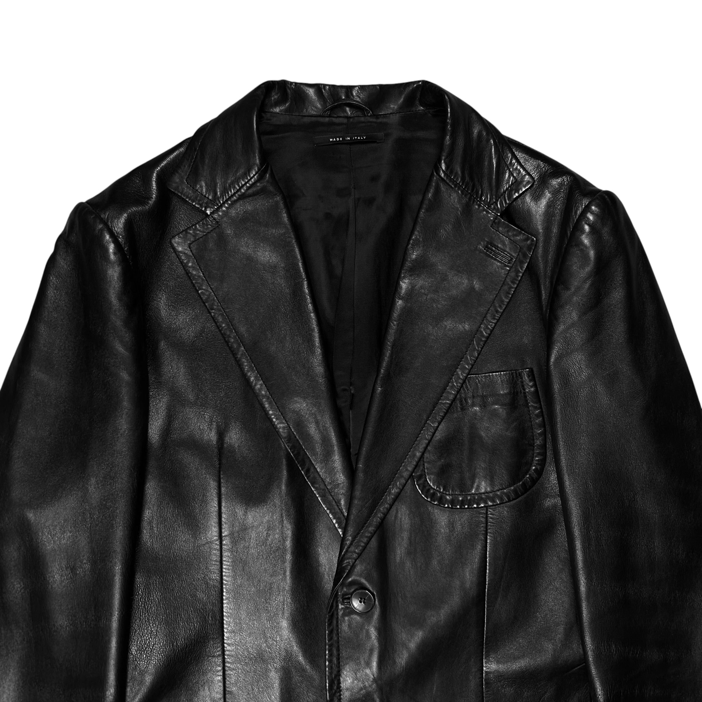 Gucci by Tom Ford Leather Blazer - AW03 – Vertical Rags