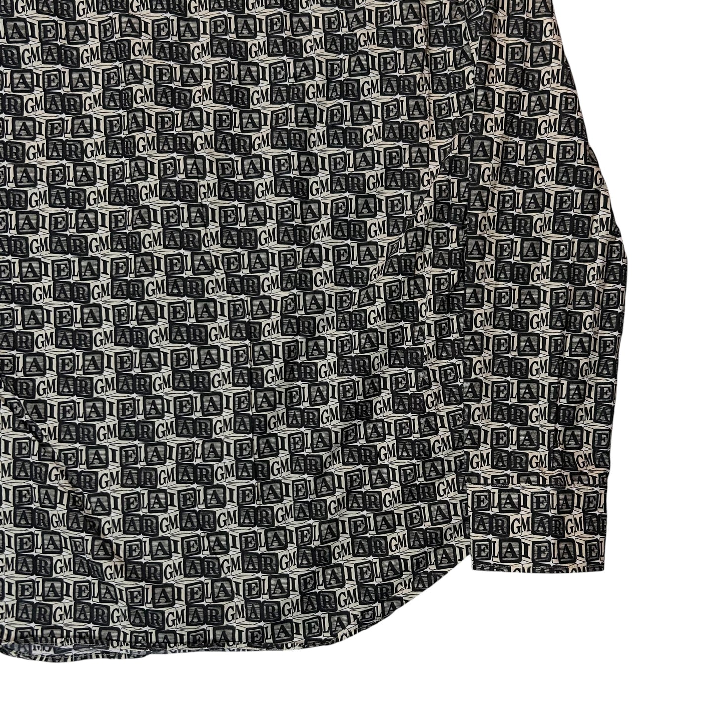 Maison Margiela Logo Cube Print Shirt - SS19
