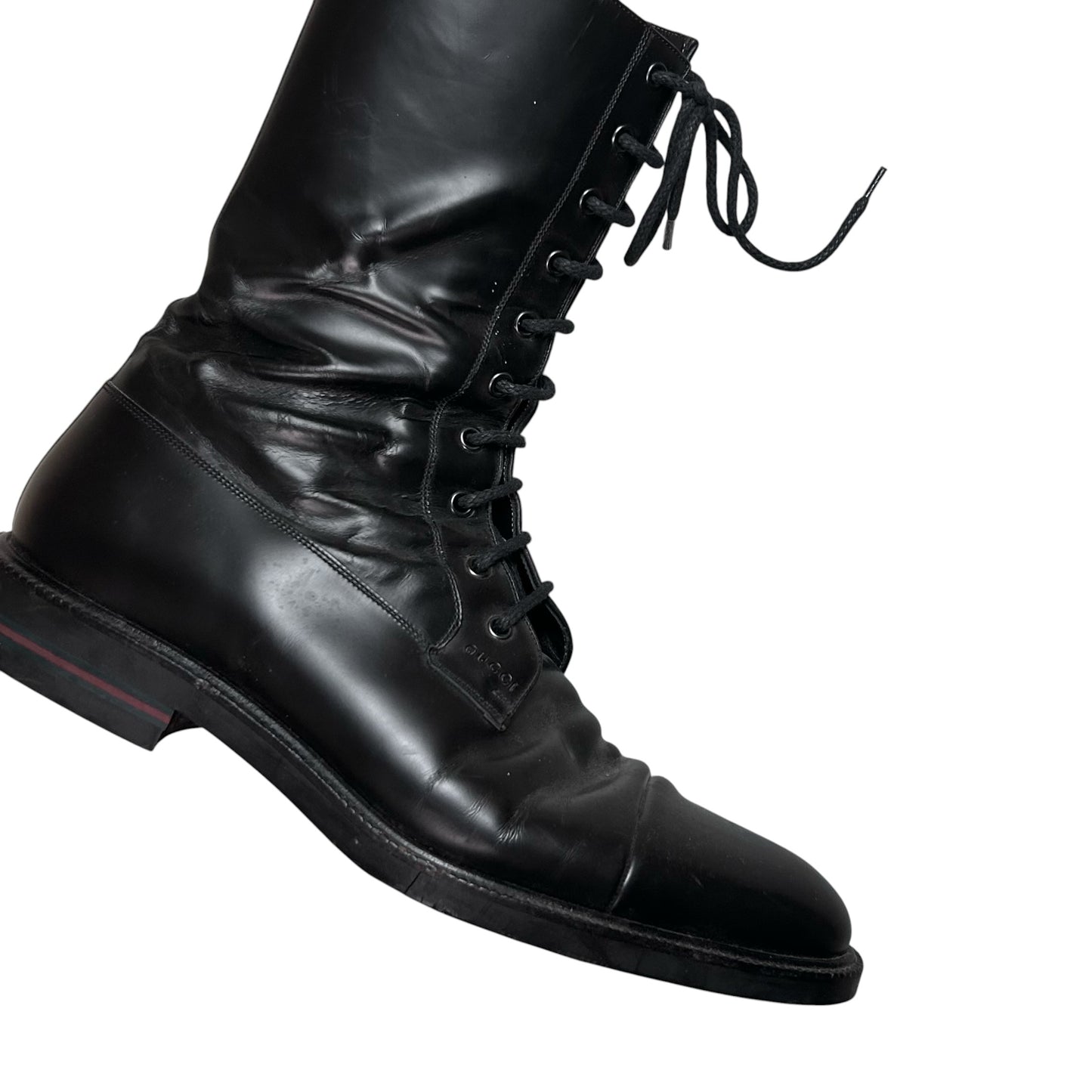 Gucci by Tom Ford High Combat Zip Boots - AW99
