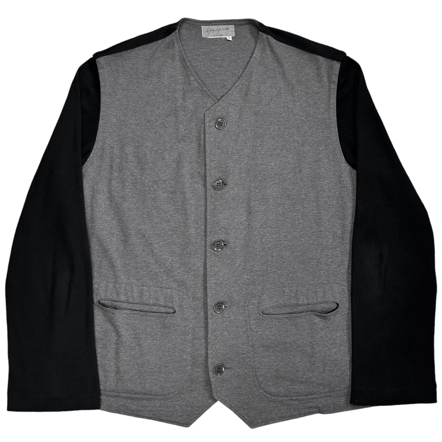 Yohji Yamamoto Pour Homme Collarless Button Jacket