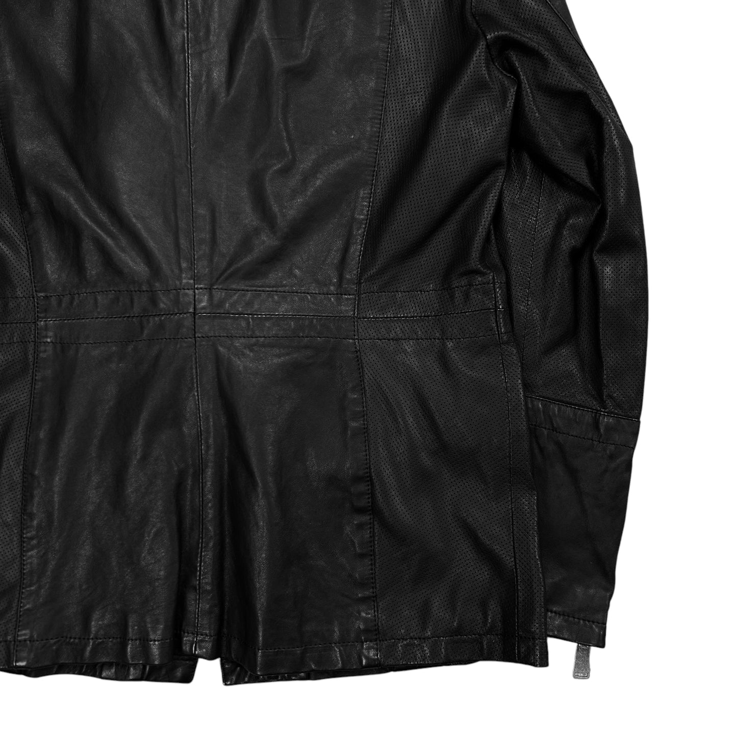 Dirk Bikkembergs Military Pocket Officer Leather Jacket