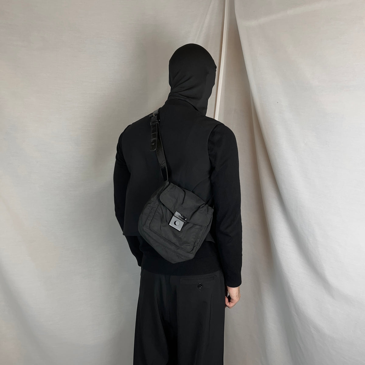 Jil Sander Nylon Push-Lock Bag - AW03