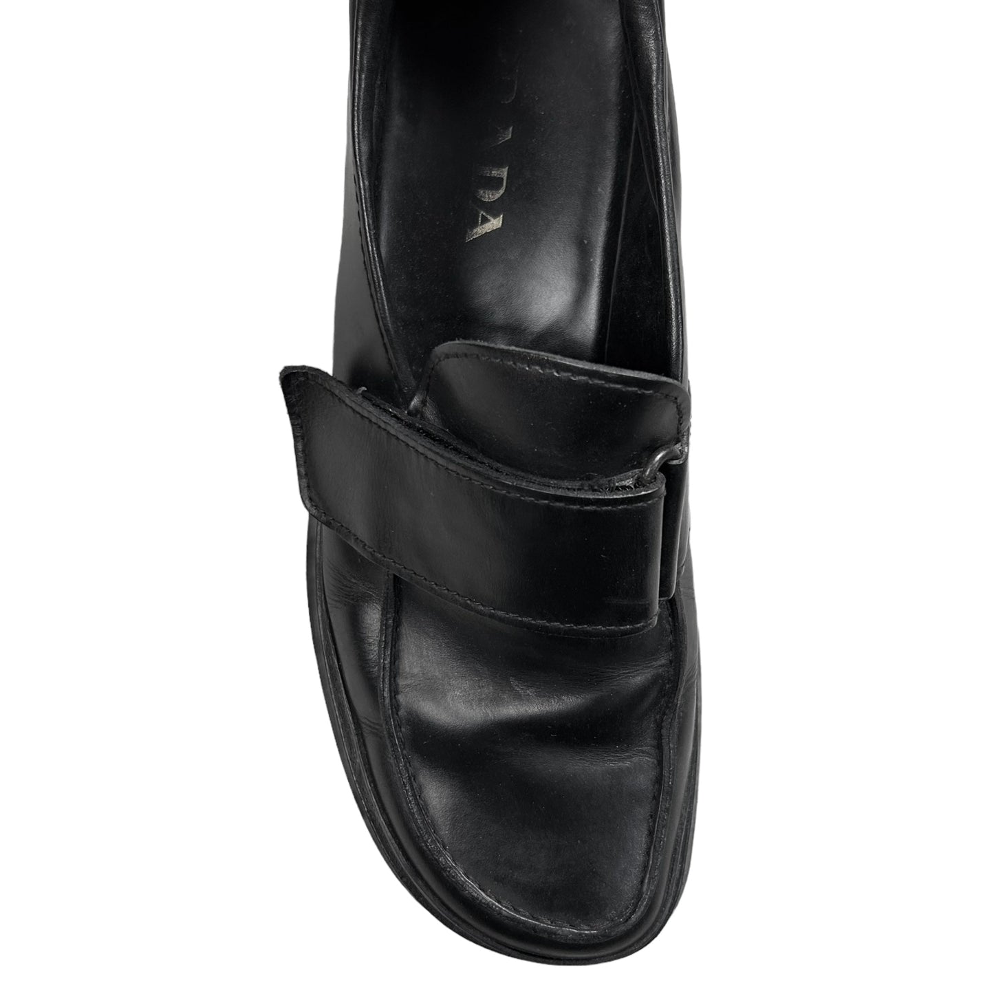 Prada Chunky Velcro Strap Derbies Black