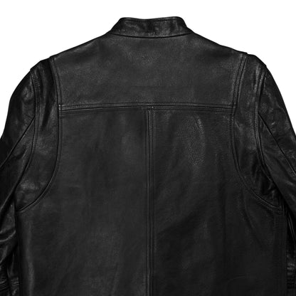 Balenciaga Mandarin Collar Leather Bomber Jacket - SS08