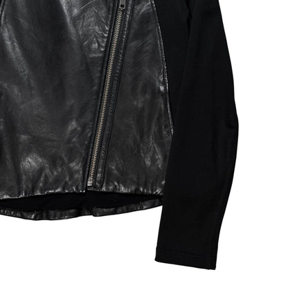 Helmut Lang Asymmetric Panel Leather Jacket - AW11