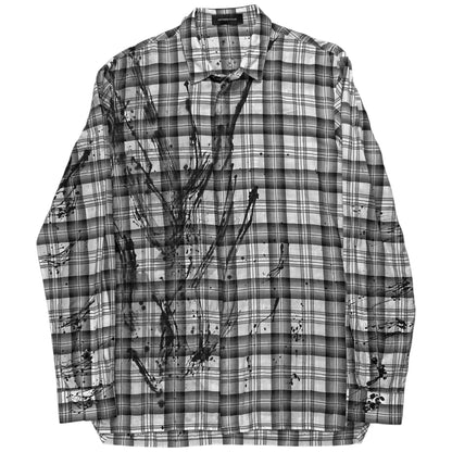 Kris Van Assche Paint Splatter Flannel Shirt - SS11