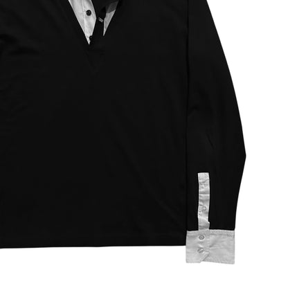 Dirk Bikkembergs Hybrid Button Up Tie Sweater