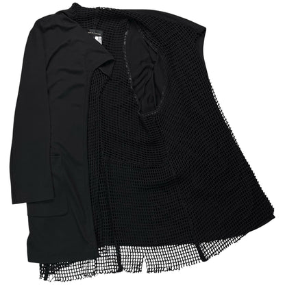 Comme des Garcons Fishnet Layered Drape Cardigan - AW91
