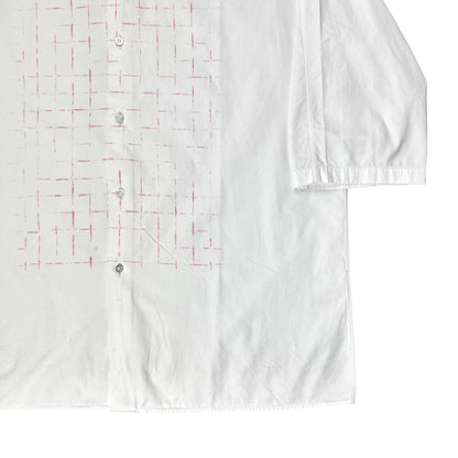 Jil Sander Blurry Grid Print Bowling Shirt - SS07