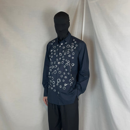 Comme des Garcons x H&M Scribble Polka Dot Shirt - AW08