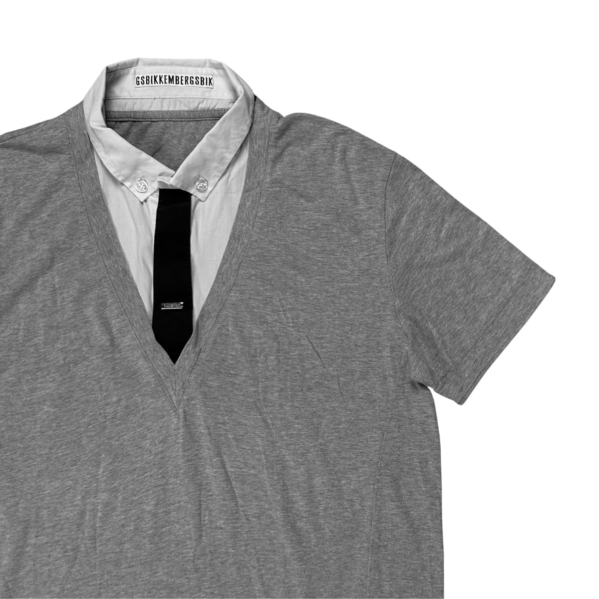 Dirk Bikkembergs Hybrid Button Up Tie T-Shirt - SS11