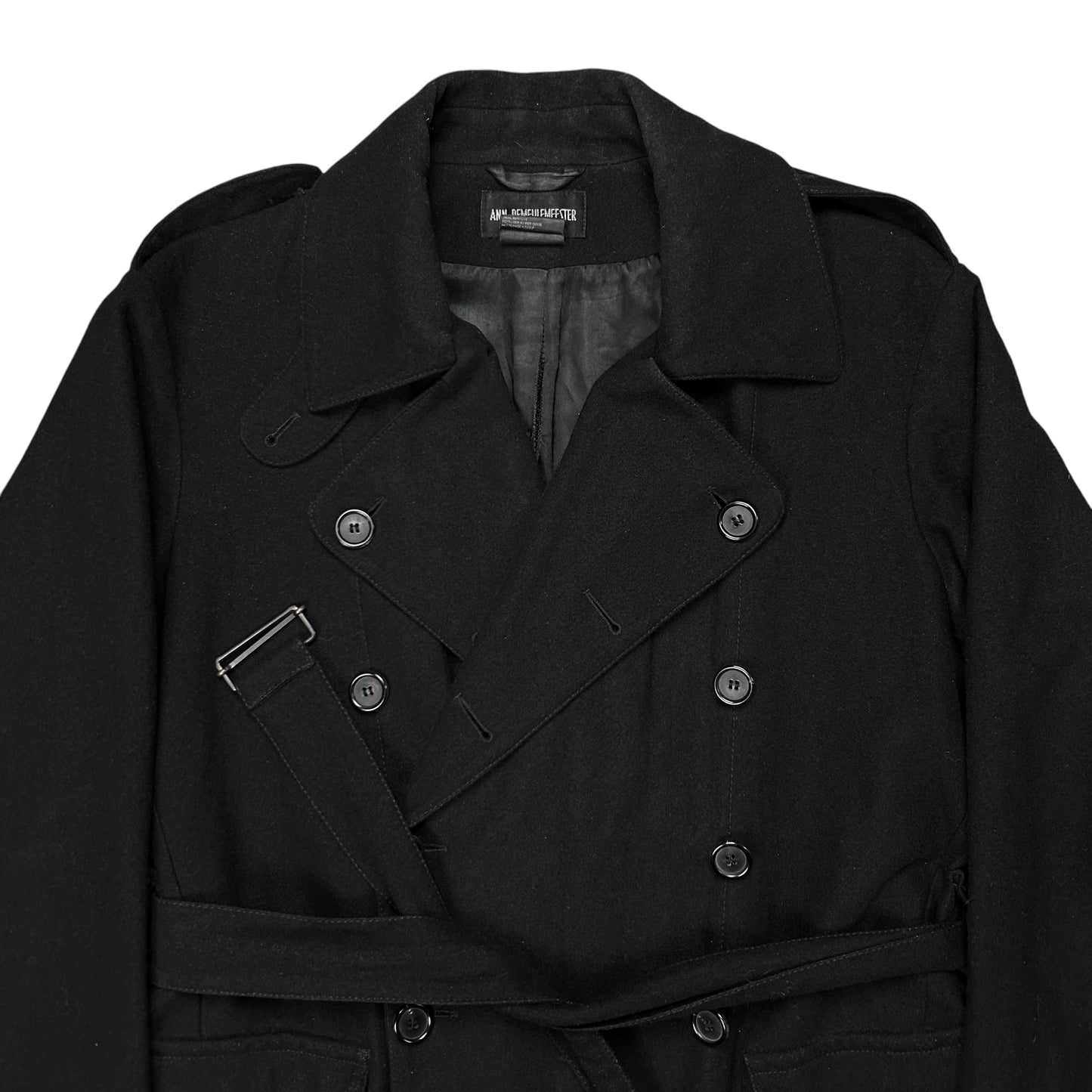 Ann Demeulemeester Belted Caban Wool Jacket