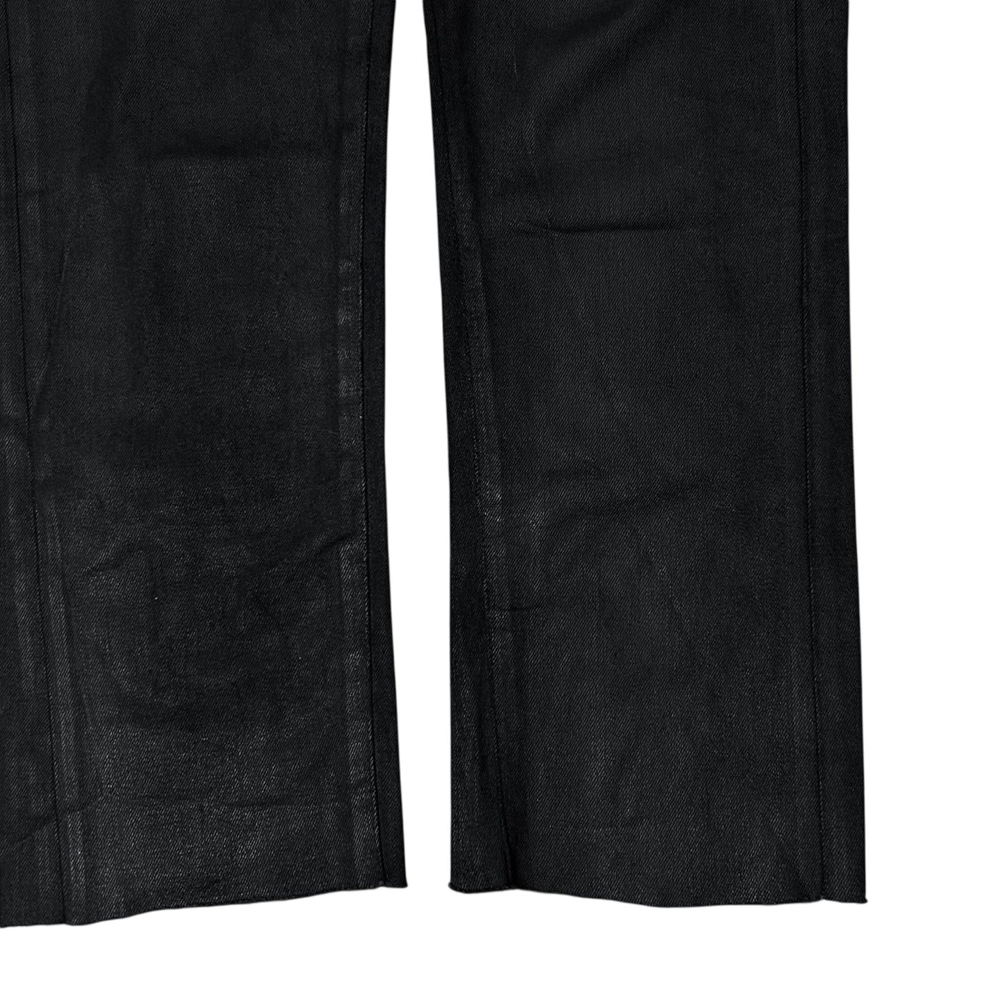 Balenciaga Waxed Leather Waist Jeans - AW15