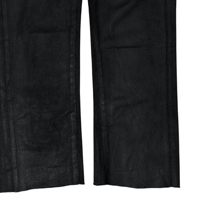 Balenciaga Waxed Leather Waist Jeans - AW15