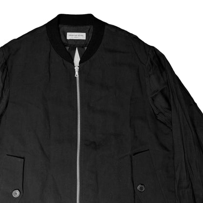 Dries Van Noten Hybrid Sheer Laced Bomber Jacket