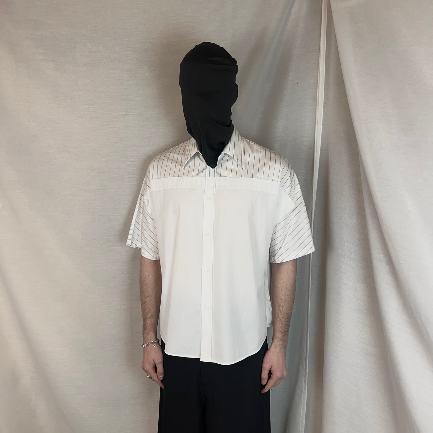 Maison Margiela Striped Patchwork Layer Shirt - SS20