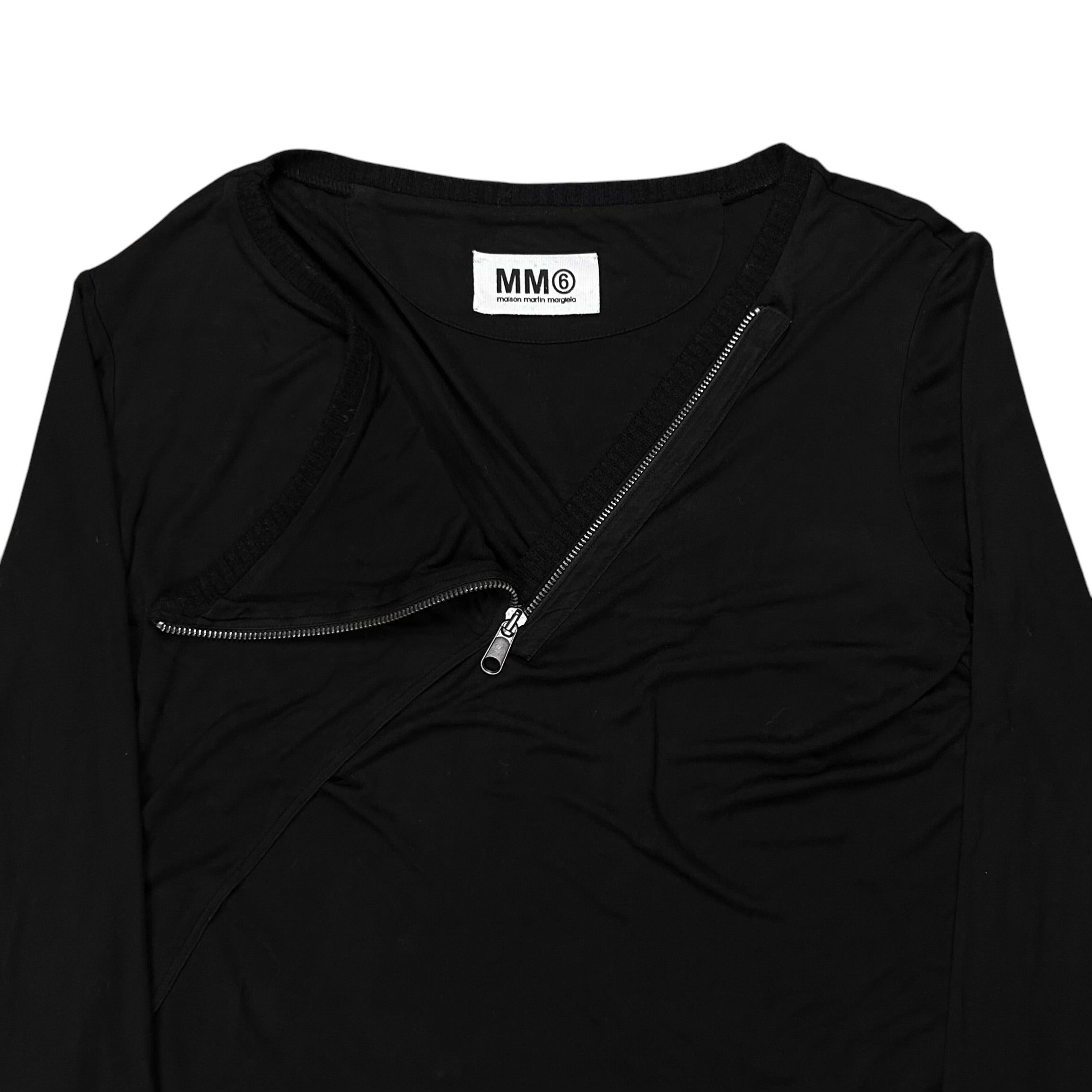 トップス 19AW Maison Martin Margiela MM6 Maison Martin Margiela Layered Zip Sweater - AW11 – Vertical Rags