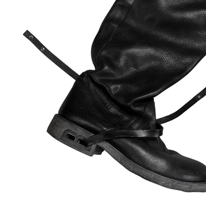 Dirk Bikkembergs B-Heel Strapped Tall Buckle Boots