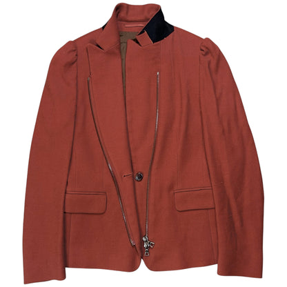 Dries Van Noten Zip Brushed Wool Blazer - AW11