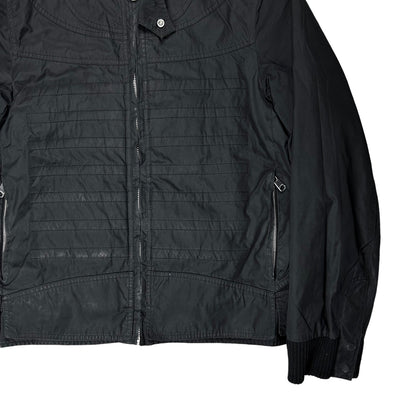 Dior Homme Panelled Cropped Moto Bomber Jacket - AW08