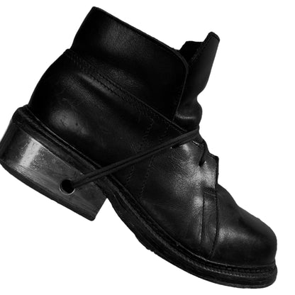 Dirk Bikkembergs Fur Lined Mid Top Metal Heel Boots - AW96