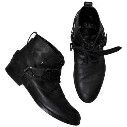 Dior Homme Harness Dual Strap Mid Top Boots - AW11