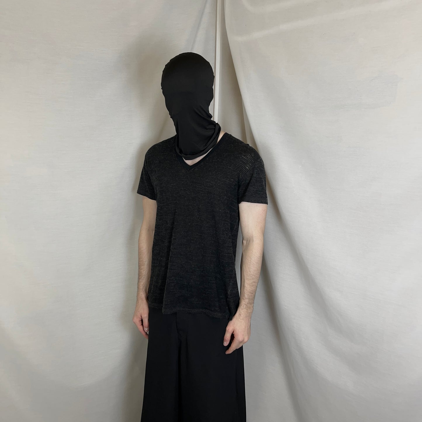 Dior Homme Perforated Wool V-Neck T- Shirt - SS11