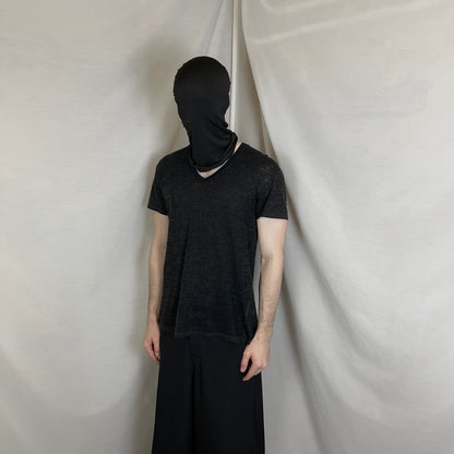 Dior Homme Perforated Wool V-Neck T- Shirt - SS11