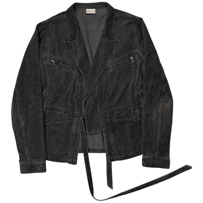 Dries Van Noten Deconstructed Strap Corduroy Blazer - SS11