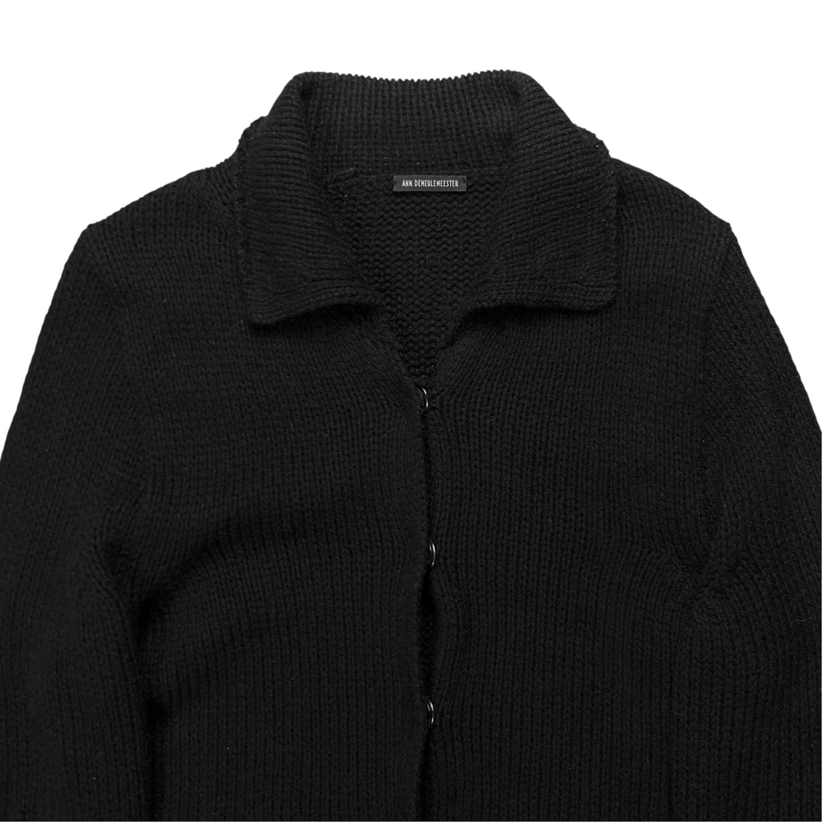 Ann Demeulemeester Fisherman Snap Yak Knit Cardigan - AW04