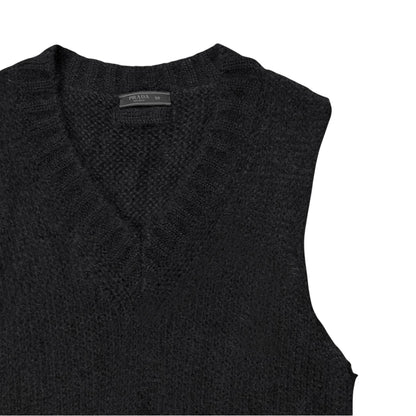 Prada Distressed Mohair Knit Vest - SS16