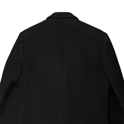 Maison Martin Margiela Sartorial Leather Pocket Patch Wool Coat - AW15