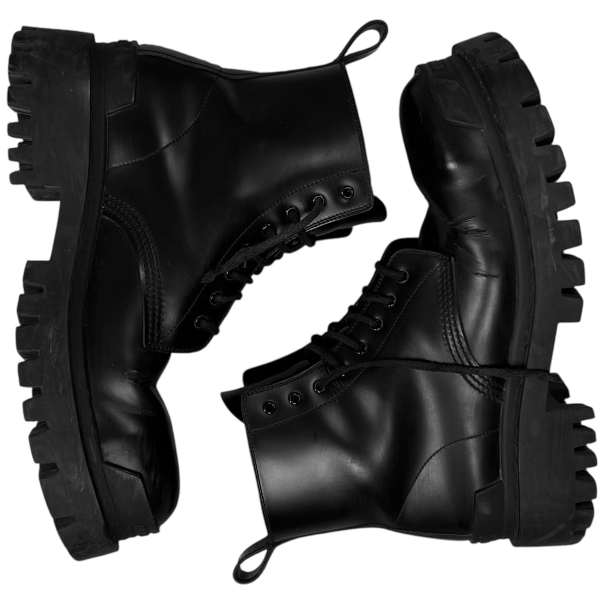 Balenciaga Stike Combat Boots – Vertical Rags