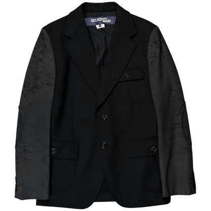 Junya Watanabe Man Comme des Garcons Blistered Leather Sleeve Blazer - AW16