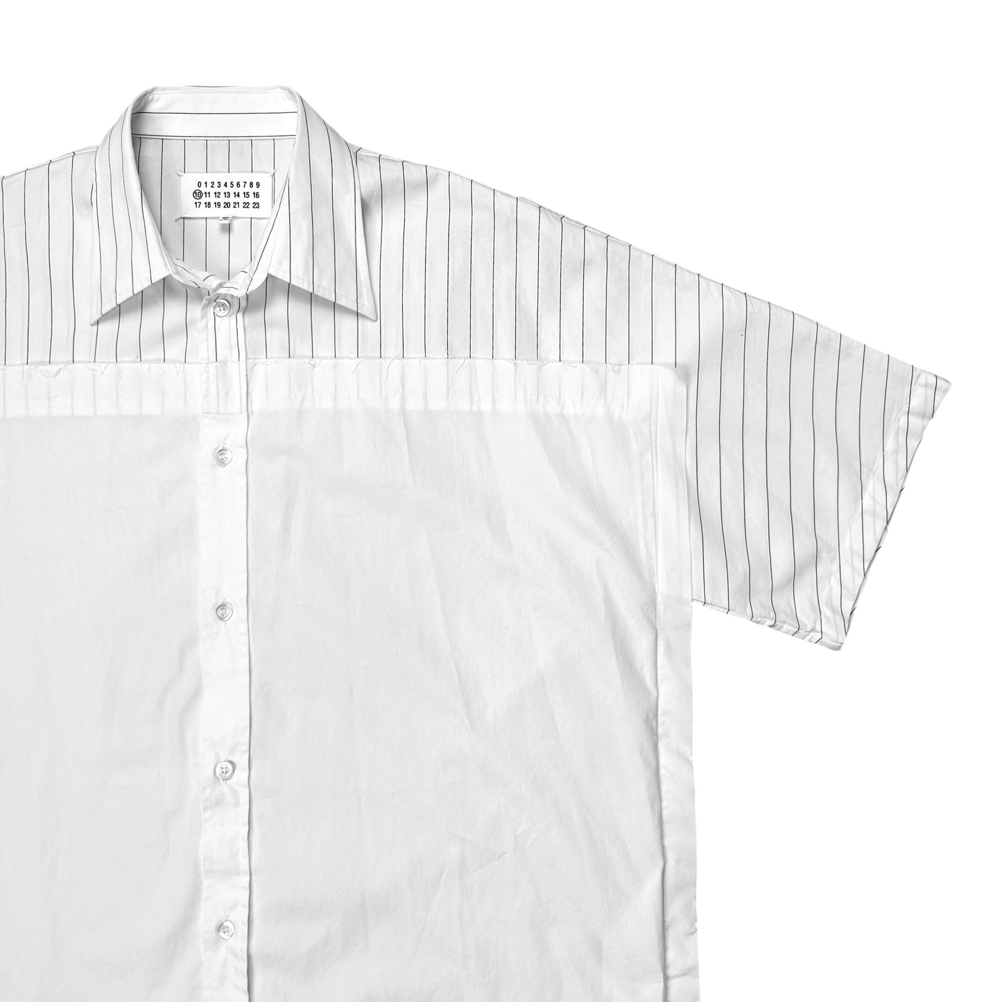 Maison Margiela Striped Patchwork Layer Shirt - SS20