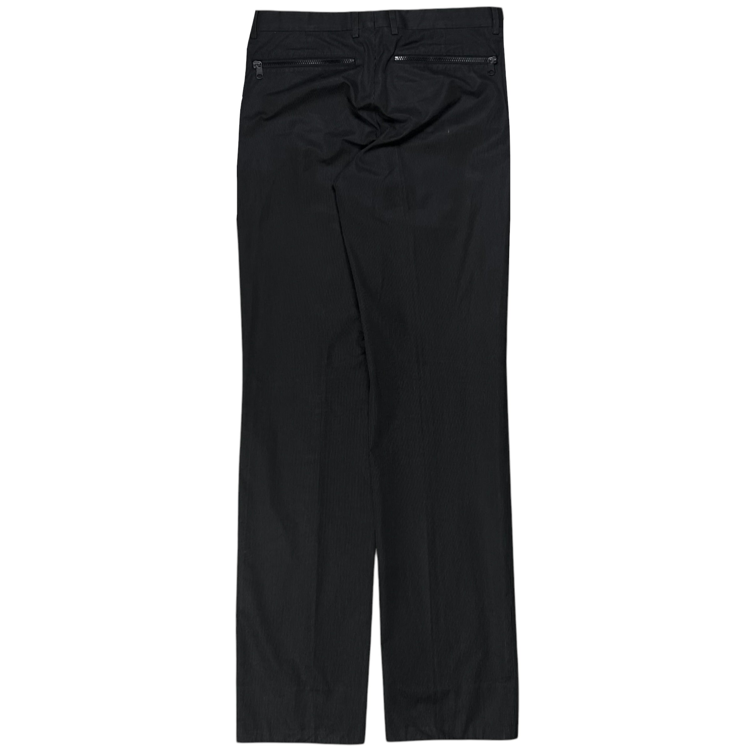 パンツ A/W2009 dior homme black pants Dior Homme Back Zip Pinstripe Trousers - SS09 – Vertical Rags