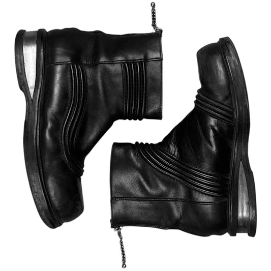 Dirk Bikkembergs Metal Heel Moto Boots - AW98