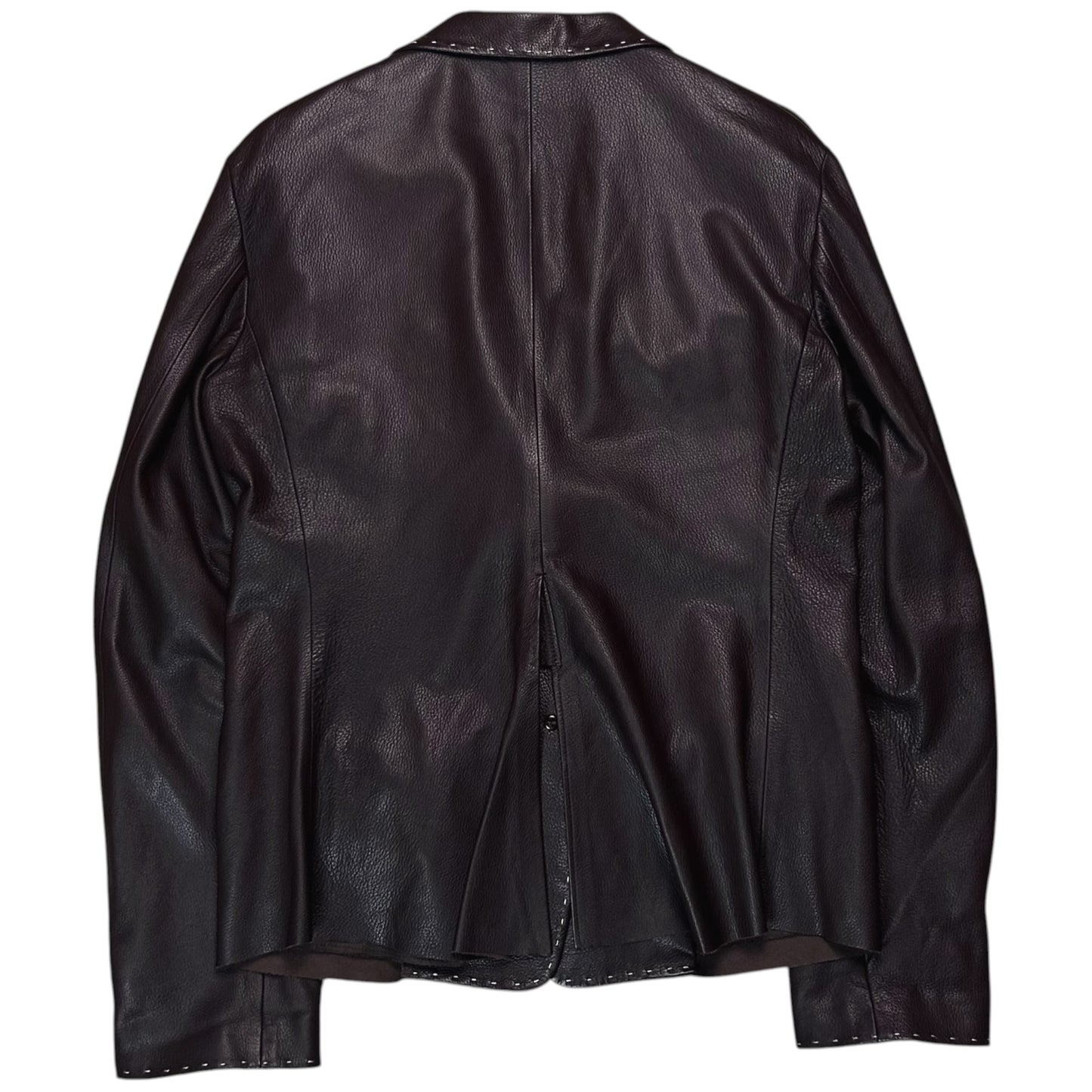 Jil Sander Contrast Stitch Leather Blazer - SS02