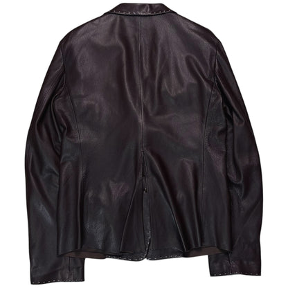 Jil Sander Contrast Stitch Leather Blazer - SS02