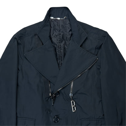 Dirk Bikkembergs Dual Zip Nylon Coat - AW07