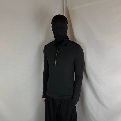 Dirk Bikkembergs Half Zip Military Button Top - AW10