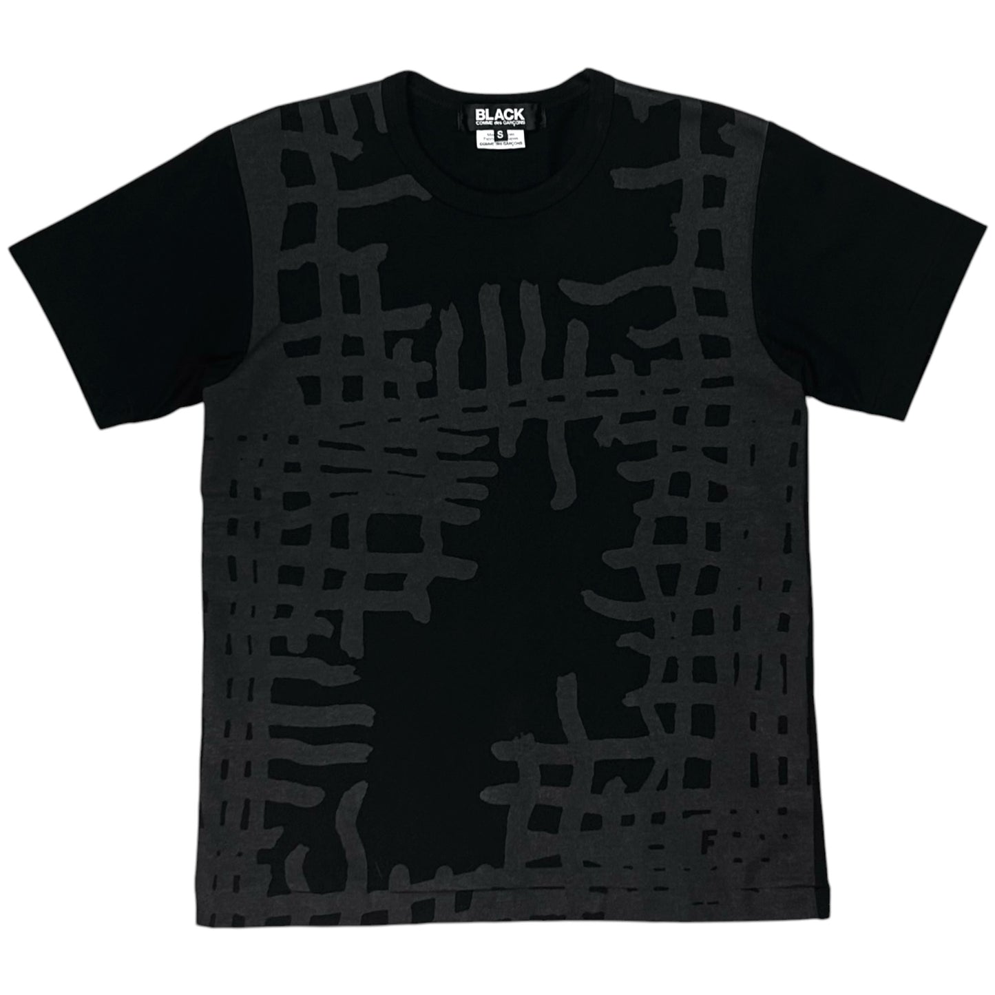 Comme des Garcons BLACK Grid Print T-Shirt - SS19