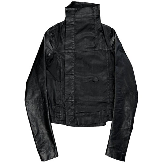 Rick Owens DRKSHDW Waxed Leather Sleeve Jacket