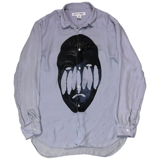 Comme des Garcons Shirt Disorted Face Fluid Shirt - SS19