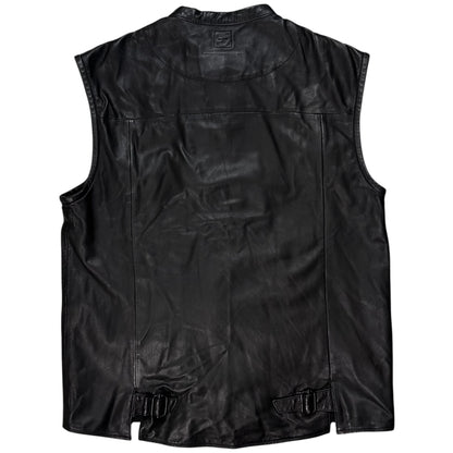 MM6 Maison Martin Margiela Tassel Moto Leather Vest - SS12