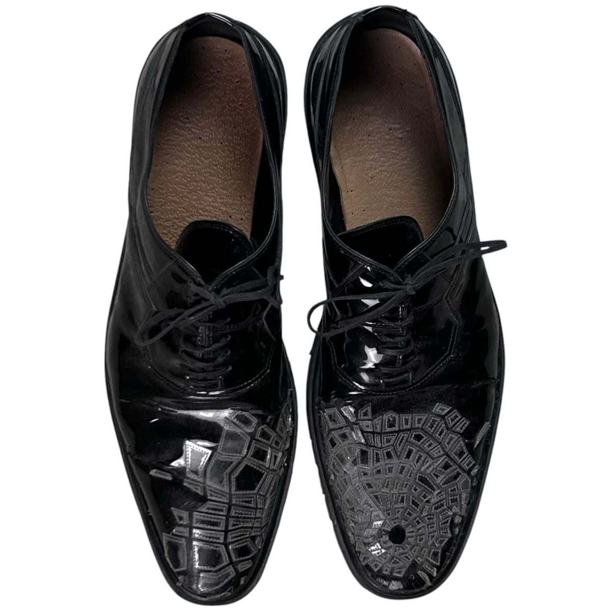 Dior Homme Lumiere Du Nord Shattered Glass Derbies - AW08