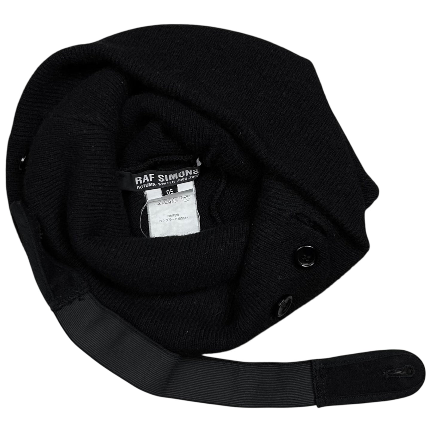 Raf Simons Button Strap Beanie - AW06