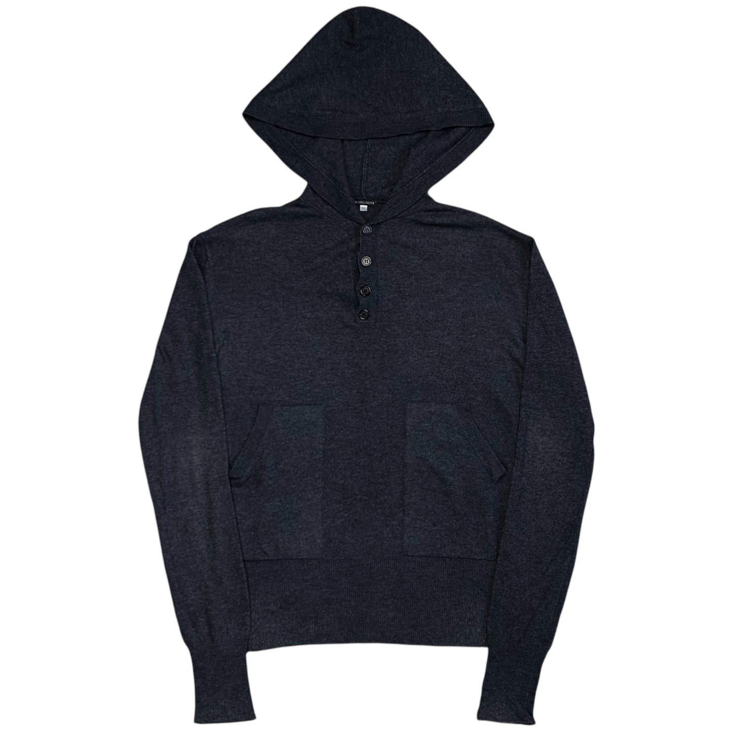 Ann Demeulemeester Buttoned Cashmere Hoodie