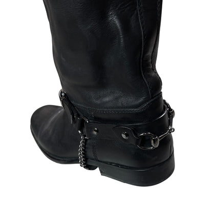 Gucci by Frida Giannini Horsebit Harness Riding Boots - AW06